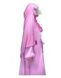 Shimmer 2 Layered Abaya -Bubblegum