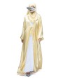 Shimmer 2 Layered Abaya-Lemon