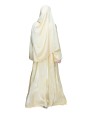 Shimmer 2 Layered Abaya-Lemon