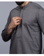 MEN CASUAL CHARCOAL KURTA
