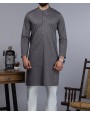 MEN CASUAL CHARCOAL KURTA