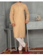 MEN EMBROIDERY FORMAL BRONZE KURTA 