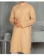 MEN EMBROIDERY FORMAL BRONZE KURTA 