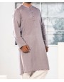 MEN PLAIN GREY KURTA