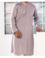 MEN PLAIN GREY KURTA