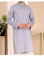 MEN PLAIN SLATE GREY KURTA
