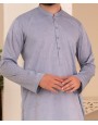 MEN PLAIN SLATE GREY KURTA