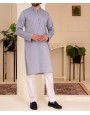 MEN PLAIN SLATE GREY KURTA