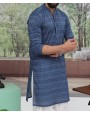 MEN KURTA CASUAL BLUE