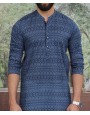 MEN KURTA CASUAL BLUE
