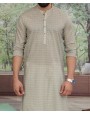 MEN  PRINTED BEIGE COLOR KURTA