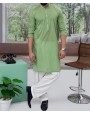 MEN KURTA PRINTED GREEN