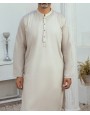 MEN PLAIN OFF WHITE KURTA