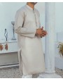 MEN PLAIN OFF WHITE KURTA