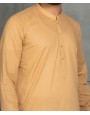 Men Kameez Shalwar Plain Khaki