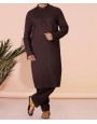 Men Kameez Shalwar Plain Chocolate