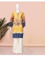 Yellow Lines 1Pc Stitch Kurti