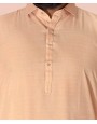Men Kameez Shalwar Plain Peach