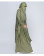 Jilbab 3 Piece Set - Toned Olive