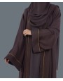 Cairo 5Pc Set Abaya - Saddle