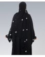 Heart 4 Pc Set Abaya - Silver
