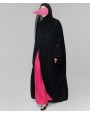 Qamar Collection Abaya - Neon Pink