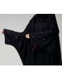 Qamar Collection Abaya - Neon Pink
