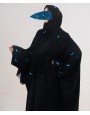 Qamar Collection Abaya - Aqua