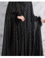 Dore Collection Abaya-Black Fur