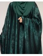 Metallic 3Pc Set Abaya- Emarald