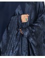 Metallic 3Pc Set Abaya-Denim