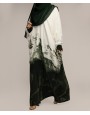 Smokey 4 Piece Set Abaya- Forest Green