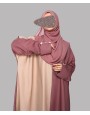 2 Tone Abaya - Pink