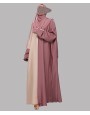 2 Tone Abaya - Pink
