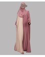 2 Tone Abaya - Pink
