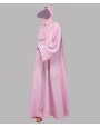 Web 3 Pc Set Abaya - Pink