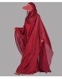 Daliya 4 Pc Set Abaya - Fire Berry