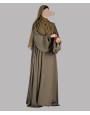 Farasha 3 Pc Set Abaya - Olive