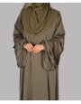 Farasha 3 Pc Set Abaya - Olive