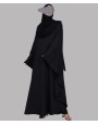 Alana 3 Pc Set Abaya - Black