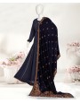Sapphire Velvet 2Pc Stitched Suit- Blue