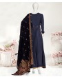 Sapphire Velvet 2Pc Stitched Suit- Blue