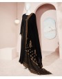 Mahrani Velvet Shawl 2Pc Stitched Suit- Black