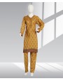 2 Piece Stitched Suit -Yellow