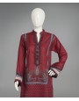 2 Piece Stitched Suit -Maroon