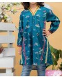 BLUE NIGHT STITCHED 1PC STITCH KURTI