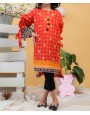 PEACH ROSE STITCHED 1PC KURTI