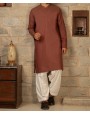 MEN KURTA PLAIN BROWN