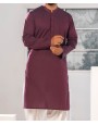 MEN KURTA PLAIN MAROON