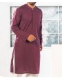 MEN KURTA PLAIN MAROON